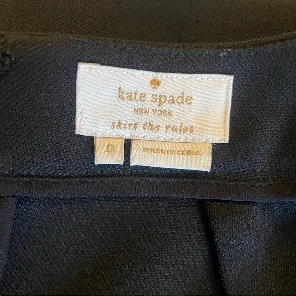 Kate Spade Classic Black Pencil Skirt Office Siren Size 0 worn once